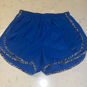 Royal Blue-Snow Leopard Shorts